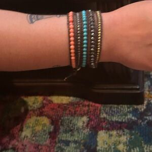 Chan Luu Orange and Blue Wrap Bracelet